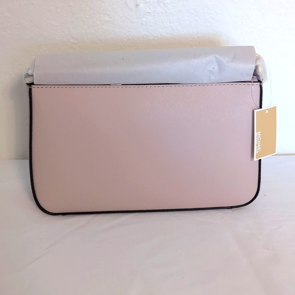 Michael Kors Convertible Crossbody with Gold Chain Jet Set Travel Powder Blush - Picture 5 of 5